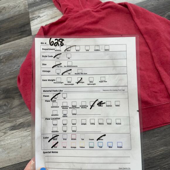 J‎ America Red Mens M Fleece Pullover Barstool Sports Logo Sweatshirt Hoodie - Picture 8 of 9